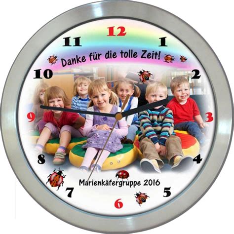 Hinausgehen Steckdose Rose Wanduhr Kindergarten Abschiedsgeschenk