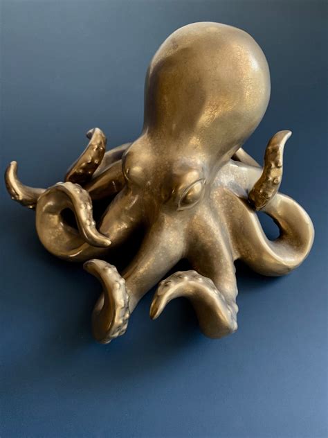 Ceramic Octopus In Gold Go Home Modern Decor And Ts