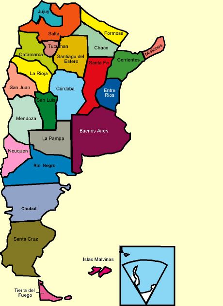 Provincias De Argentina Capitales Población Superficie Limites