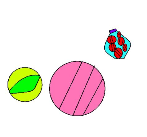 10 Canicas Para Colorear - Dibujos Para Colorear Y Pintar