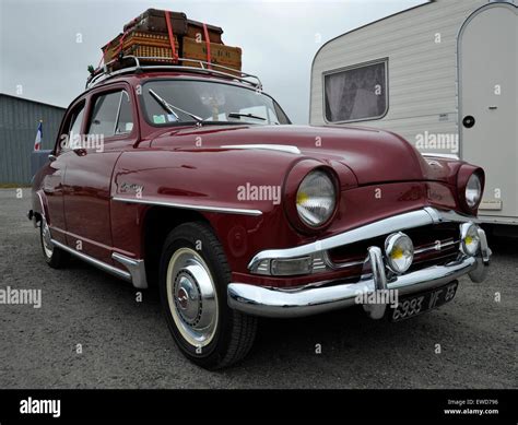 Classic French Simca Aronde Saloon Car Stock Photo Alamy