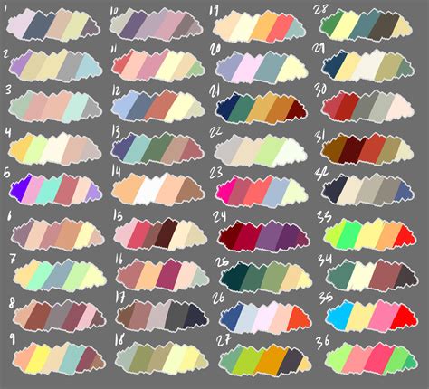 F2u Color Palette Commission Sale By Pressinette On Deviantart