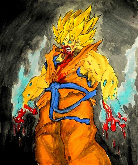 Zombie Goku By Grool7777777 On Deviantart