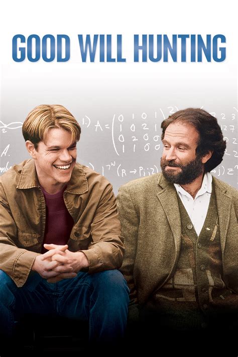 One is sean mcguire (robin williams), lambeau's college room. Good Will Hunting (1997) - Posters — The Movie Database (TMDb)