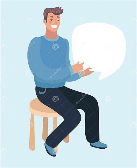 An Image Of A Man Sending Text Messages Stock Vector Illustration Of