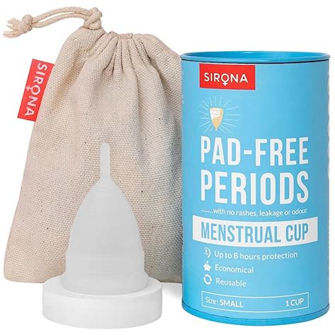 Sirona Reusable Menstrual Cup For Women Small Size With Pouchultra
