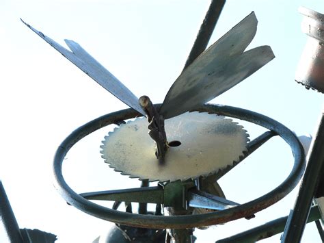 Those two wood circular saw blades were sufficient for my woodworking, diy, and home improvement needs. Sassytrash: Giant recycled metal folk art bouquet by Blue ...