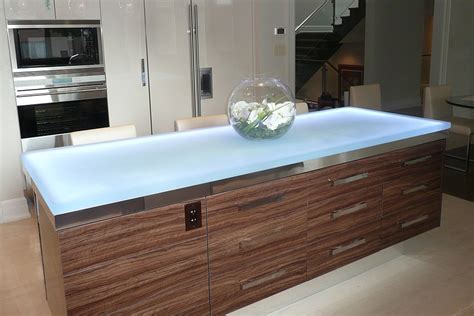 Kitchen countertops provide work surfaces while also as additional space for storing utensils for more organized appearance. Hot Trends: Talking Glass Countertops With Vladimir ...