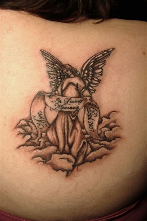 45 Memorial Angel Tattoos Ideas