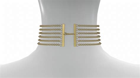 3d Model Choker Necklace Sex Dolce Gabbana Vivienne Westwood Vr Ar