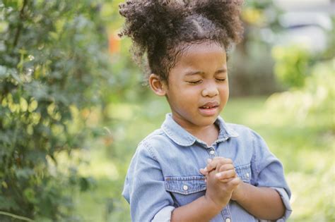 Little Girl Praying Hope Stock Photo Download Image Now