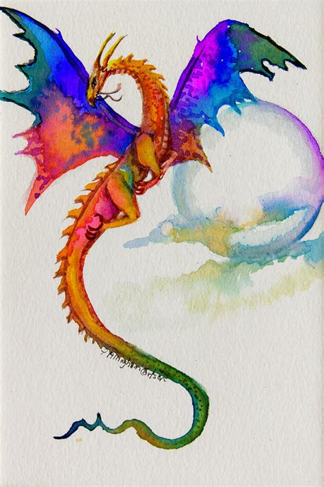 Little Dragon Painting By Patricia Allingham Carlson Pixels