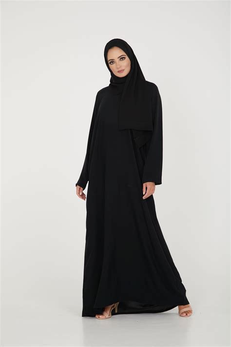 Black Hijab Black Abaya Abaya Fashion Modest Fashion Abaya Designs Plain Black Dresses Uk