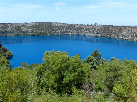 The Blue Lake This Crater Lake At Mt Gambier In South Aust Flickr