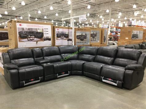 Power recline sofas & couches : Pulaski Furniture Leather Power Reclining Sectional ...