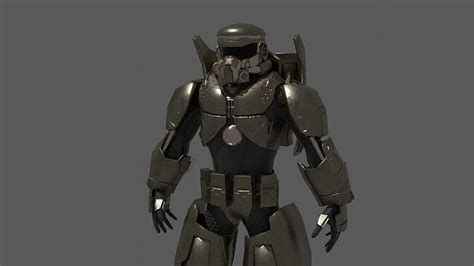 3d Model Futuristic Armor Vr Ar Low Poly Cgtrader
