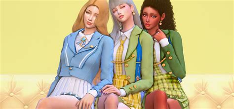 Direcţie Etapa Cu Fața în Sus The Sims 4 School Uniform