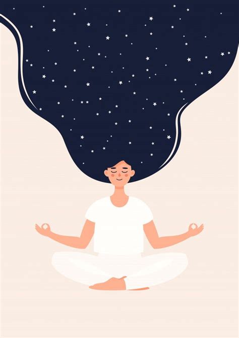 Premium Vector Illustration Of Woman Is Meditating In Lotus Position