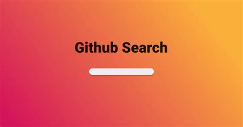 Github Search