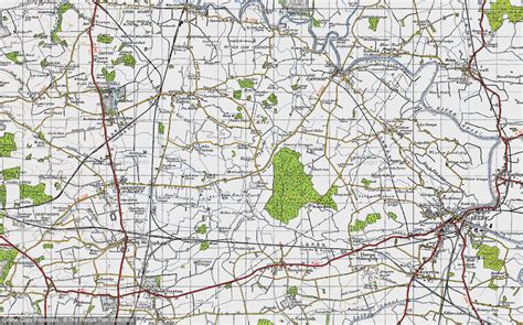 Historic Ordnance Survey Map Of Biggin 1947 Francis Frith