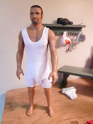 Gay Billy Doll Carlos Totem Clothes Outfit White Wrestling Singlet Only