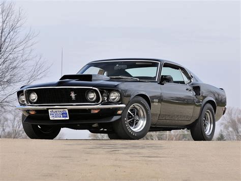 Boss Muscle Car Ford 1969 Red 429 Mustang Wallpaper