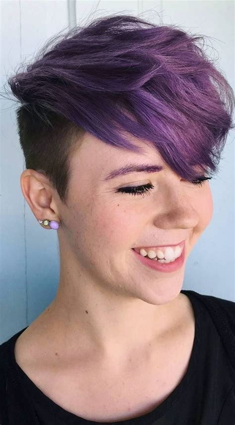 29 Trendsetting Purple Hair Color Ideas For Short Hair For