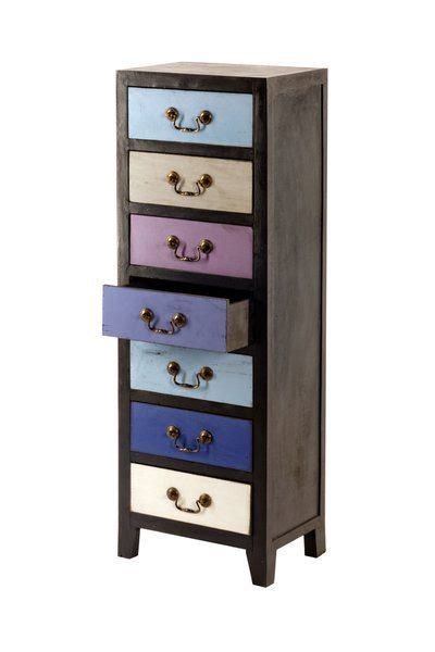 Fast free delivery on all items. Unique Blue Retro Tall Slim Cabinet with 7 Drawers ...