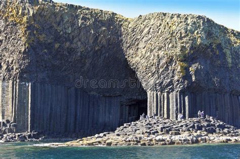 Staffa Island Fingals Cave Scotland People Editorial Photo Image Of