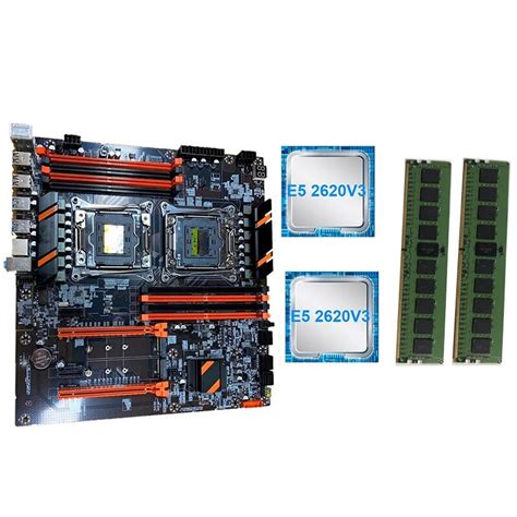 New X99 Dual Computer Motherboard Lga2011 Cpu Recc Ddr4 Memory Game Motherboard With E5 2620 V3