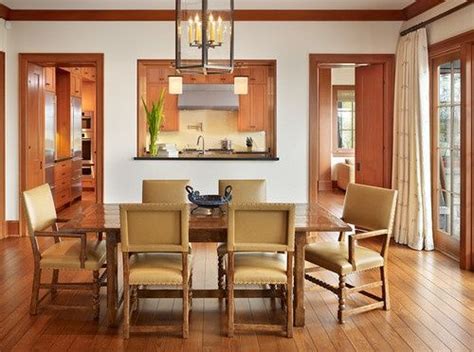 Moving the laundry to a small closet adds space and reduces traffic through the kitchen while gaining an exterior wall for windows and doors. kitchen dining room passthroughs | Traditional Dining Room ...