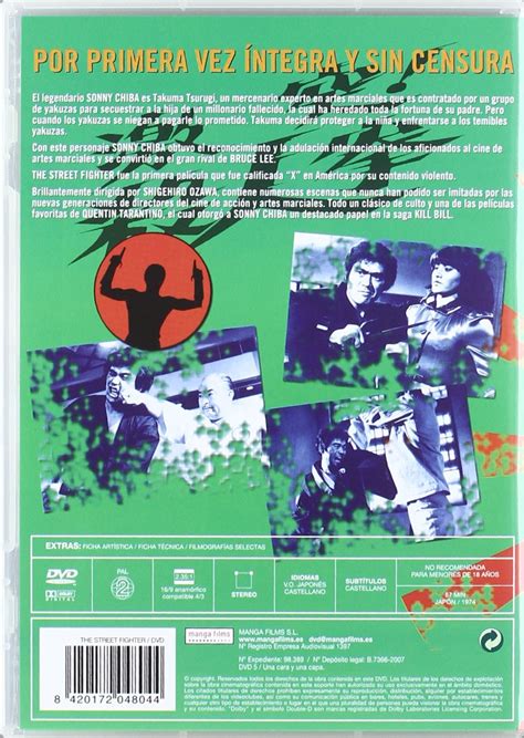 Shinichi chiba, known internationally as sonny chiba, is a japanese actor and martial artist. THE STREET FIGHTER - DVD SONNY CHIBA