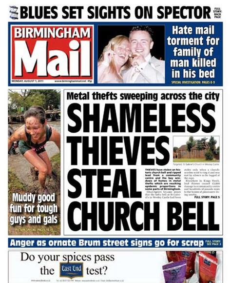 Birmingham Mail Front Page Today S Top Stories From Across The West Midlands Birmingham Live