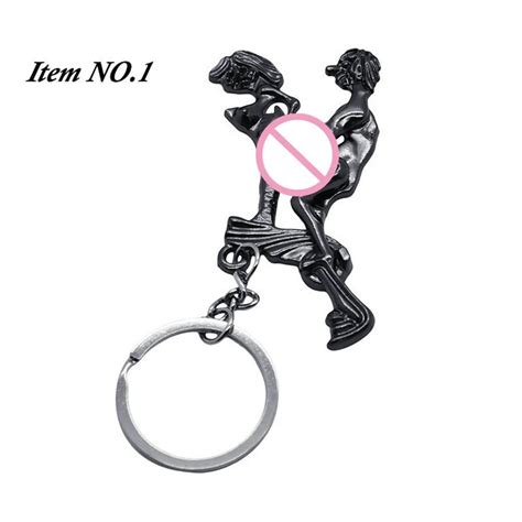 Sex Position Keychain Movable Key Ring Couple Lovers Ts Men Car Accessories Key Chains Metal