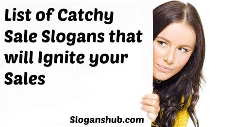Pinsharetweet Share Below Is A List Of Catchy Sale Slogan Ideas These Sale Slogans Can Be Used