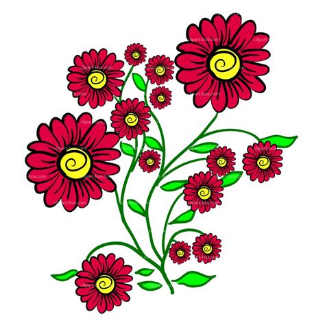 Clipart Flowers Royalty Free Vector Design Clipart Best Clipart Best