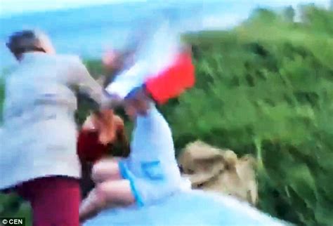 Russian Mum And Grandmother Are Beaten Up By Passers By In
