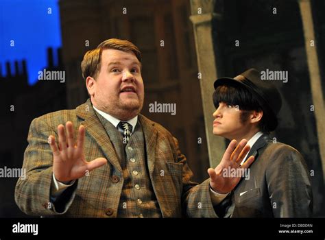 James Corden Jemima Rooper One Man Two Guvnors Photocall Held At The National Theatre