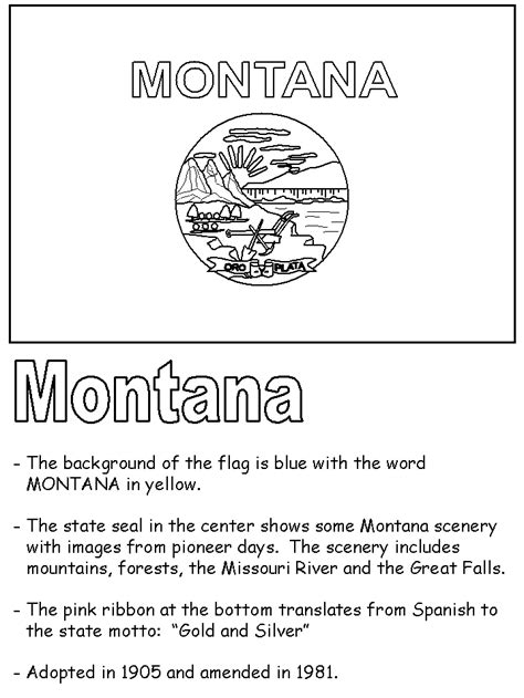 28 Best Ideas For Coloring Montana State Flag Coloring Page