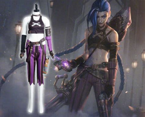 jinx cosplay costume women arcane league of legends outfits party dress ebay