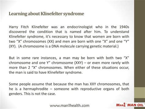 Ppt Reproductive Problems What Happens In Men With Klinefelter