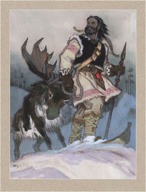 Karelian Finnish Epic Kalevala Illustrator Nikolai Kochergin
