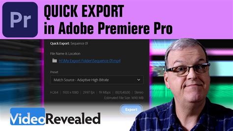 Quick Export In Adobe Premiere Pro Youtube