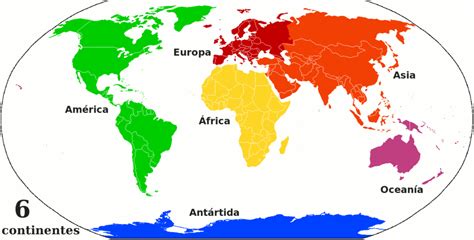 Mapas De Los 5 Continentes Con Paises Para Descargar E Imprimir