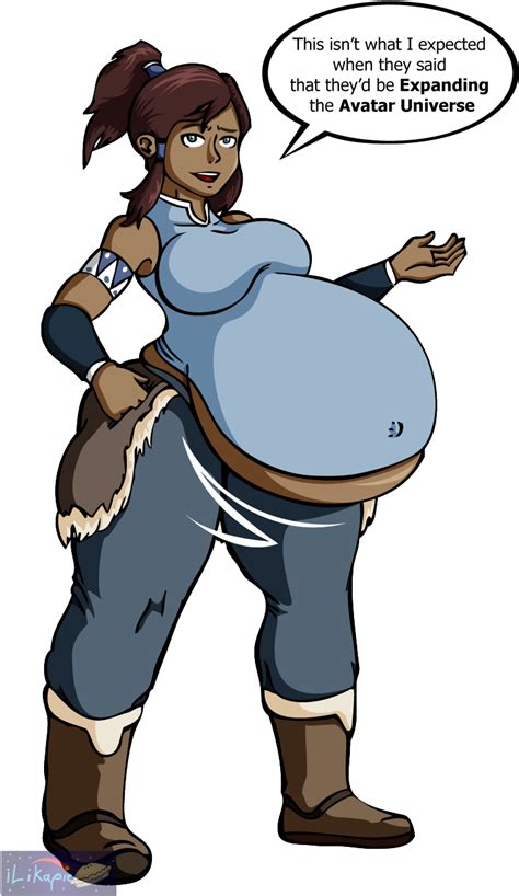 Korra Ption By Ilikapie Body Inflation Know Legend Of Korra Belly Clipart Full Size Clipart