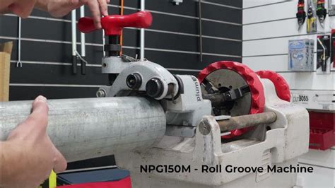 Cut And Groove Pipe In Record Time Plumboss Npg150m Roll Groove