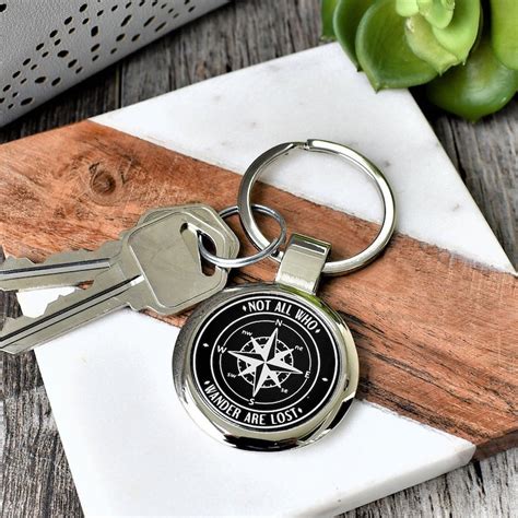 Metal Engraved Keychain Custom Keychain For Men Etsy