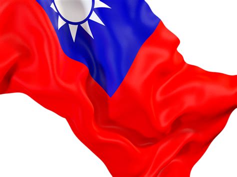 Taiwanese flags taiwan from the world flag base. Waving flag closeup. Illustration of flag of Taiwan