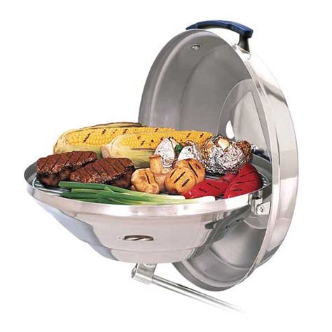Magma chefsmate boat gas grill is great for grilling your favorite food on your boat. MAGMA Marine Kettle Charcoal Grill with Hinged Lid, 17 ...