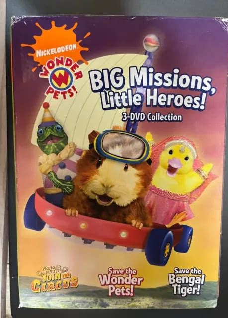 Vtg Wonder Pets Big Missions Little Heroes 3 Dvd Collection 299
